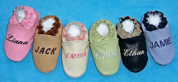 handmade leather baby shoes
