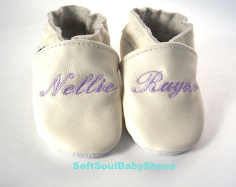 Christening leather shoes Ivor, christening girl shoes,leather baptism girl  shoes, dedication cream shoes,baptism shoes