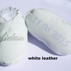 Baby Girl Baptism Shoes , Baby Boy Baptism Shoes, OFF WHITE Leather ...