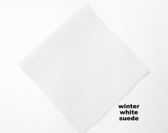 White suede ,genuine leather pieces, leather sheets , suede sheets , leather suede crafts ,