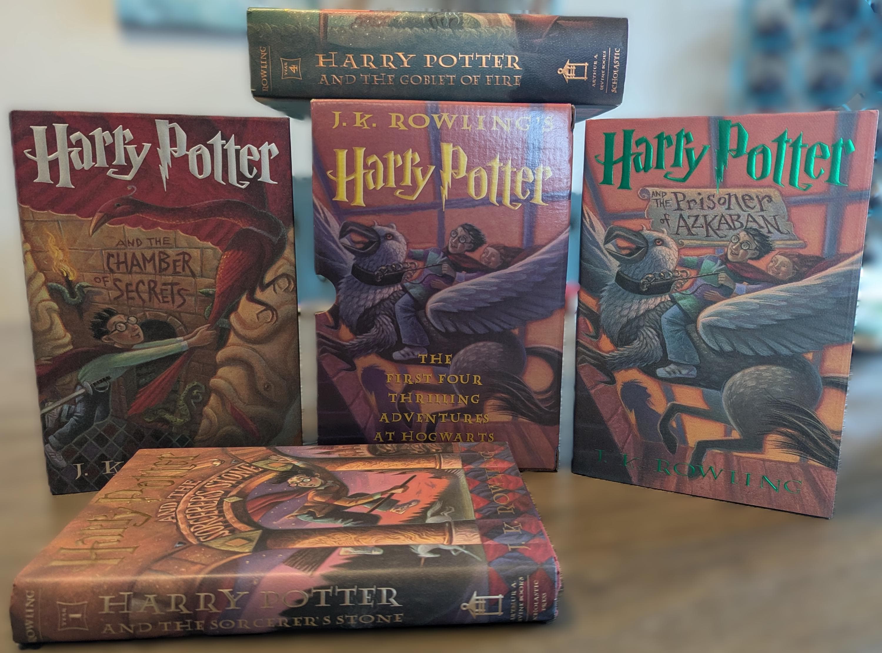 Vintage Harry Potter Books 1-4, Collection 1st American Editions