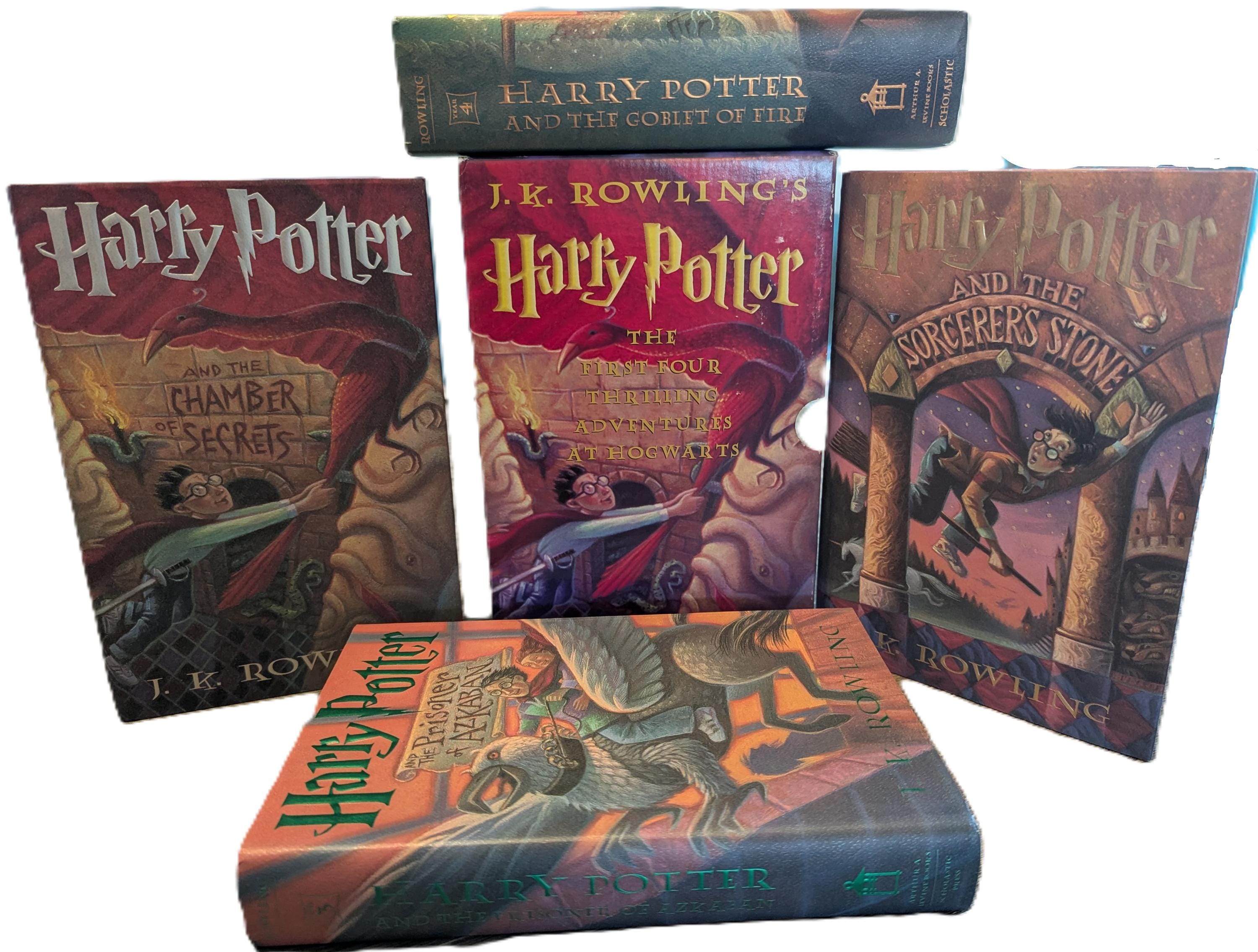 Vintage Harry Potter Books 1-4, Collection 1st American Editions