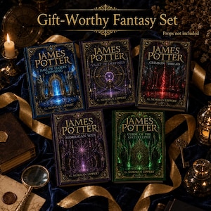 James Potter Complete 5 Book Hardcover Set, Dark Academia Fantasy Collection, Gift For Her, Gift For Birthday