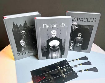 Manacled Book Set Hardcover Hand-Bound Collector Edition