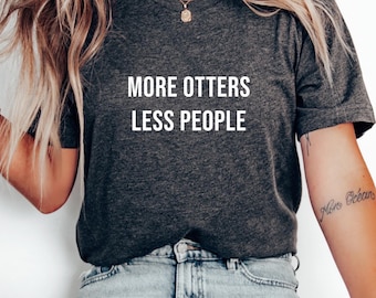 Camiseta para amantes de las nutrias, regalos para amantes de las nutrias, camiseta de nutria, regalo de nutria, divertida camiseta de nutria para amantes de las mascotas, camiseta para amantes de los animales, camiseta para mujer