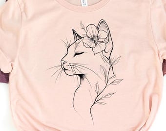 Cat Shirt Gifts for Cat Lovers Tee Gift For Cat Mom TShirt Cat Owner Gift Funny Cat Shirt for pet lover T-shirt for animal lover T shirt