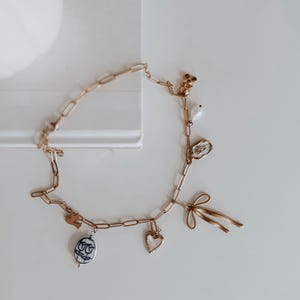 Build your own charm necklace, charm necklace for women, customizable charm necklace, Mother’s Day gift, charm necklace for her, necklace