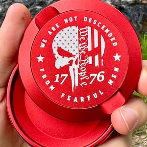 Metal Can for Zyn Snus Holder and Zyn Tin Dip Can and Pill Container Gift for Him or Boyfriend Bachelor Gift for Zyn Users NO FEAR