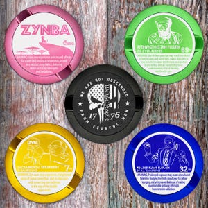 Metal Can for Zyn Snus Holder and Zyn Tin Dip Can and Pill Container Gift for Him or Boyfriend Bachelor Gift for Zyn Users POUCHCRAFT