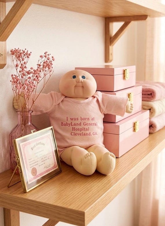 Rare 1980 Hand Signed Xavier Roberts Cabbage Patch Kid Preemie