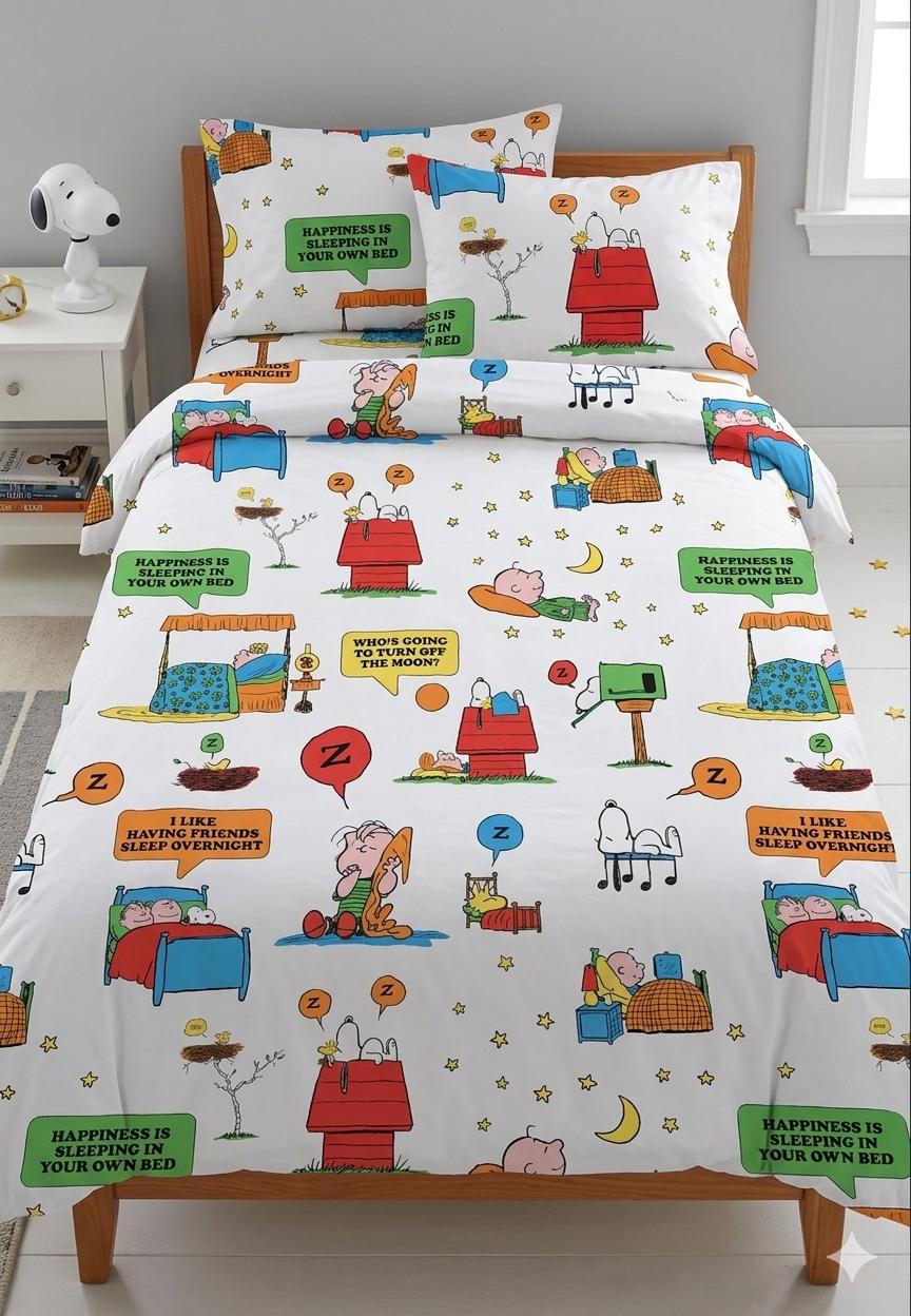 Vintage Snoopy Bedspread - Etsy