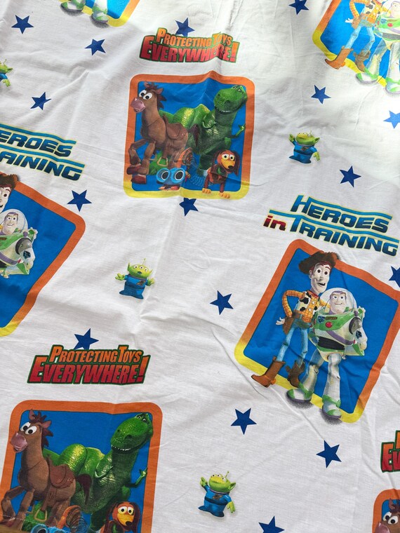 Vintage Toy Story Disney Pixar Twin Flat Sheet Bedding