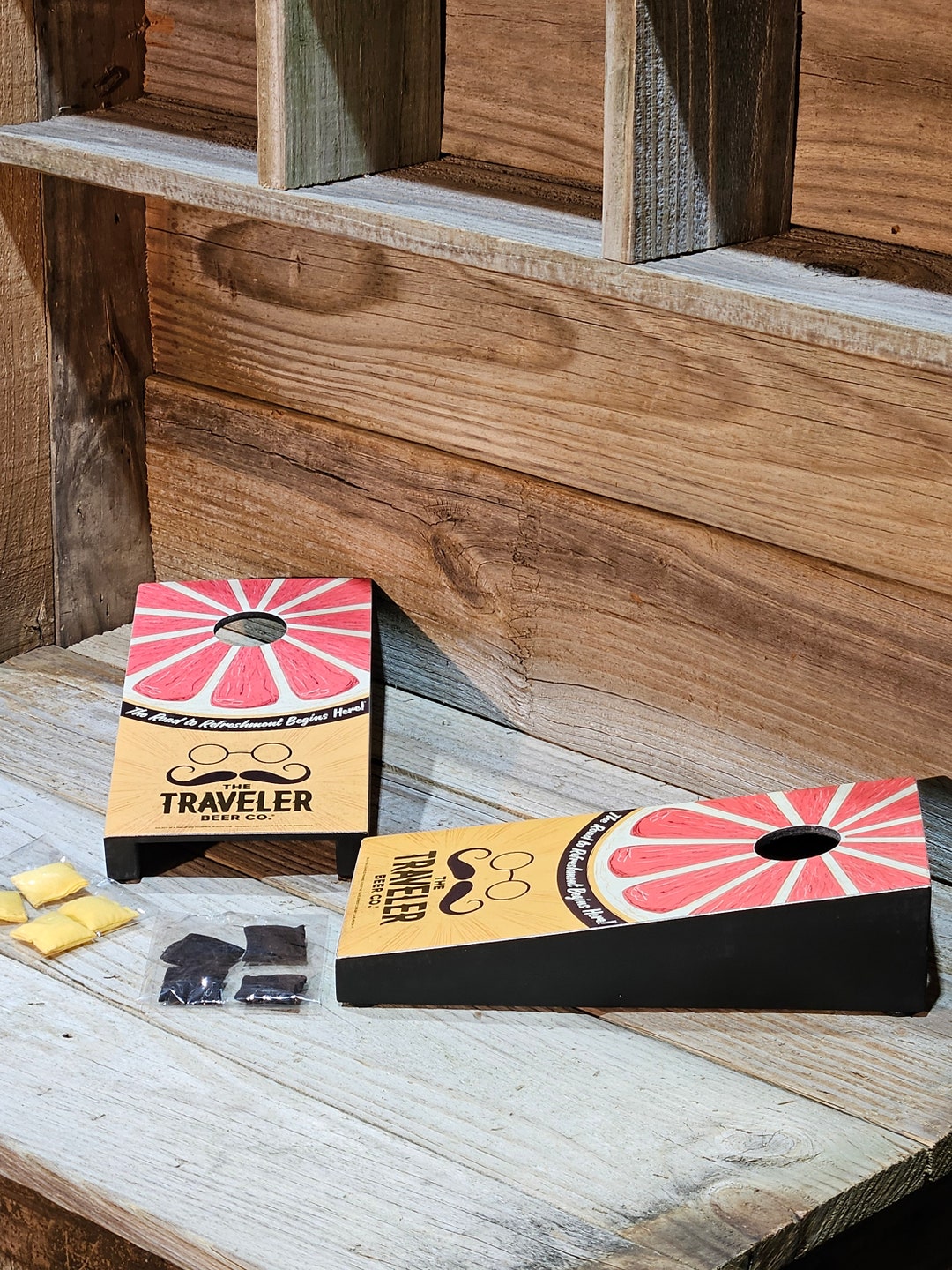 Traveler Beer Bar Tabletop Mini Bean Bag Game, Beer Advertising, Mini ...