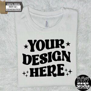White Bella Canvas 3001 Mockup, 3001 Tshirt Mockup, Bella Canvas Model Mockup, Lifestyle Mockups, Trendy Shirt Mocks