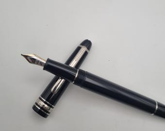 Montblanc Meisterstück 145 Classique Fountain Pen, Platinum Trim, 14K Bicolour Nib, Serial Numbered, Superb Condition