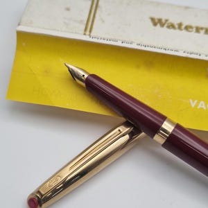 Rare, Vintage, &quot;Waterman&#39;s Vacuum Filled&quot; Fountain Pen, Fully Restored, Original Box/Instructions. Ready to Write.