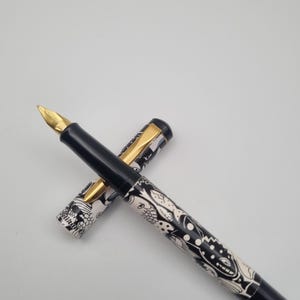 Rare Pelikan P20 &quot;culture&quot; Fountain Pen, Aquarium Design. Uninked, Excellent condition. 1990-1994