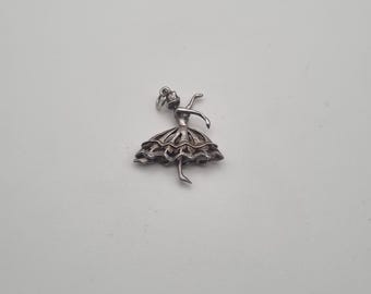 Vintage, Sterling Silver Dancer, Charm/pendant.