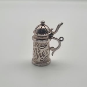 Vintage Sterling Silver, Beer Stein, Charm.