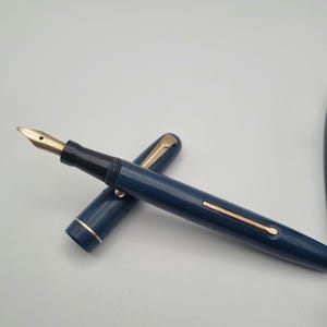 Vintage Swan 3170, Navy Blue, Fountain Pen. Fully Restored and Ready to Write.
