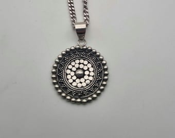 Friedrich Binder, Sterling Silver, Pendant and Curb Chain.