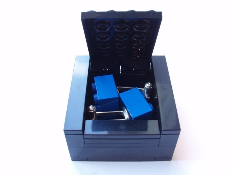 Transparent Red Brick Cufflinks Handmade with LEGO r bricks
