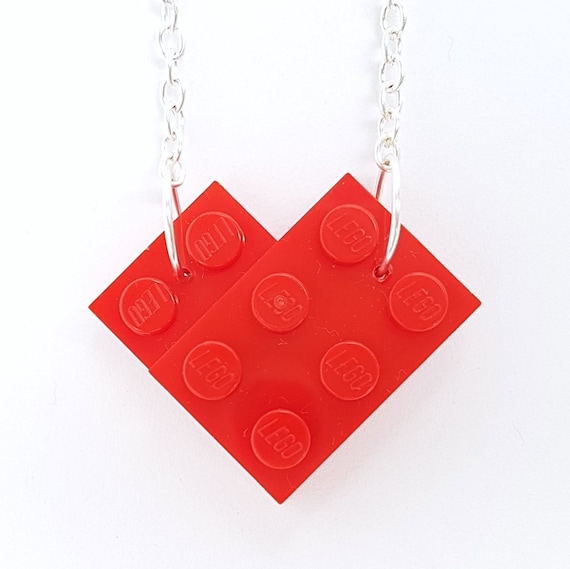 Collier Coeur en brique Lego® - Jaune