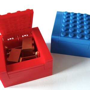 BLUE Cufflinks Gift Display Box Handmade with LEGOr bricks cufflinks sold separately image 2