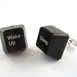 Wedding Cufflinks Handmade form Computer Keyboard Keys Wedding Cufflinks Novelty Cufflinks Silver Plated Cufflinks image 3