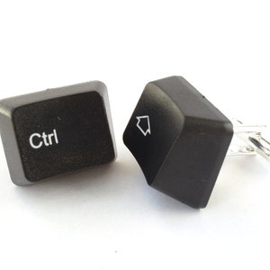 Wedding Cufflinks Handmade form Computer Keyboard Keys Wedding Cufflinks Novelty Cufflinks Silver Plated Cufflinks image 1