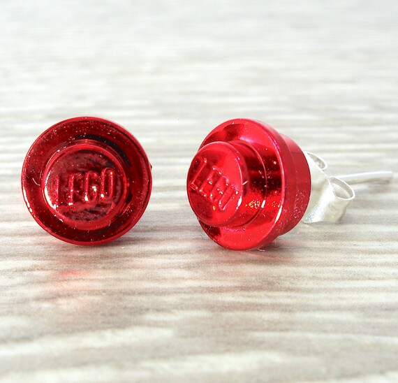 Stud butterfly Earrings Gift Box Made with LEGO bricks Earrings NOT INCLUDED