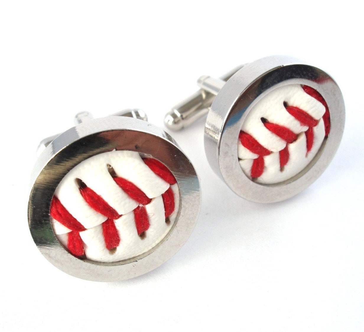Groomsmen Cufflinks Real Baseball Cufflinks Wedding Cufflinks Groom C…