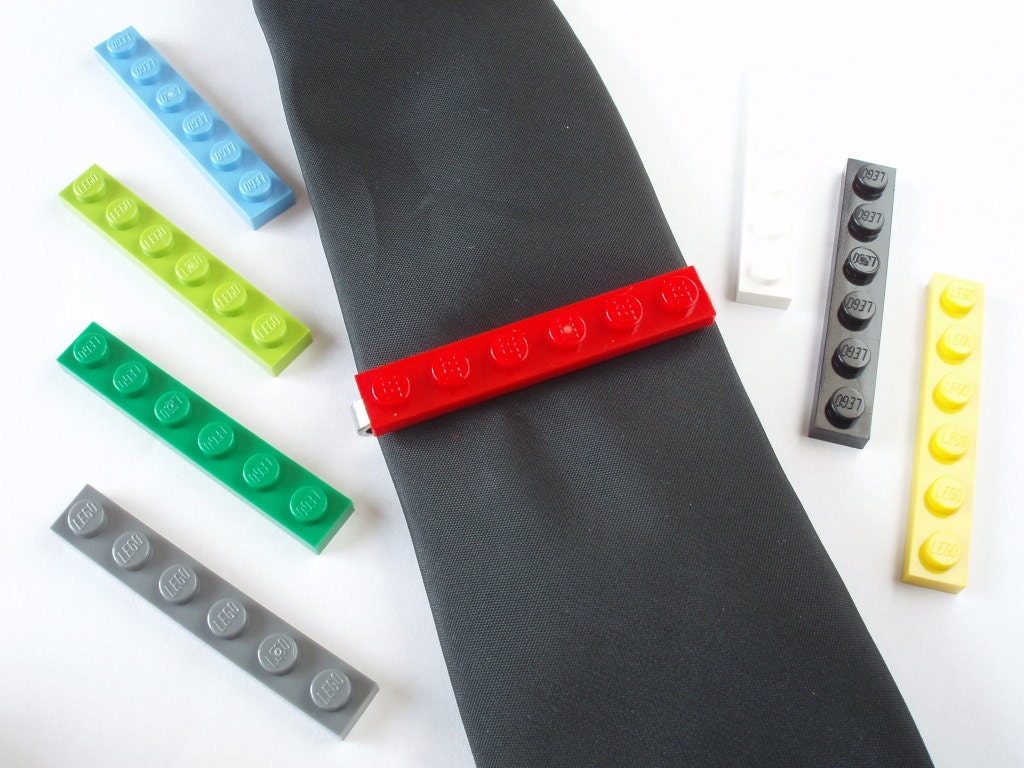 Tie Slide Tie Clip Handmade with LEGO(r) plates Weddings Grooms Best …