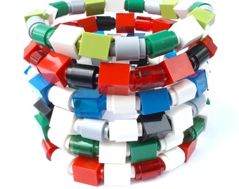 Bracelet Bangle Men's Bracelet sizes Women's Bracelet sizes or Child's Bracelet sizes Handmade with LEGO(r) Bricks