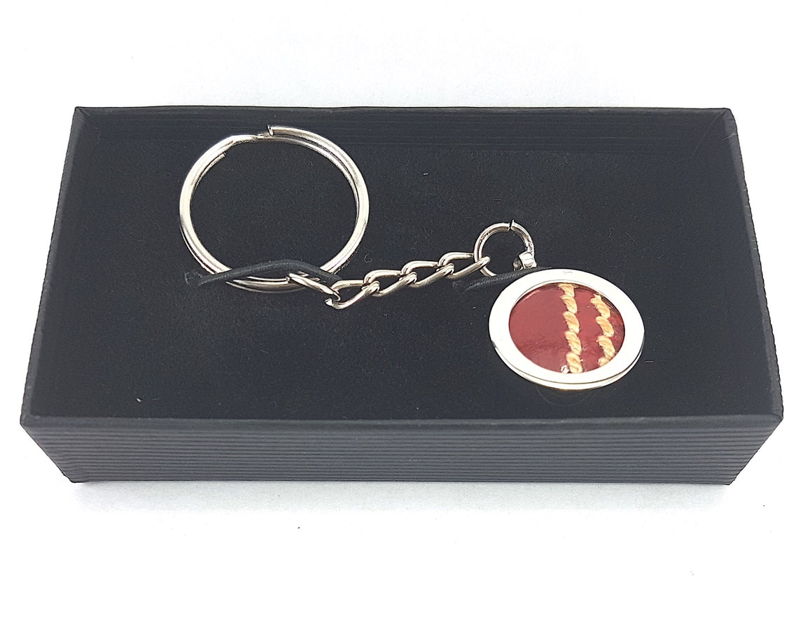 Cricket Ball Keyring Keychain Made From a Real Cricket Ball Etsy UK