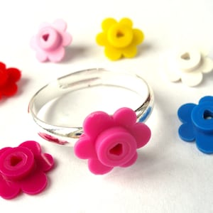Flower Ring Handmade with LEGO(r) flowers