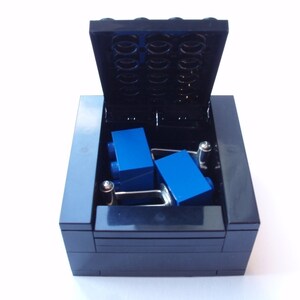 BLACK Cufflinks Gift Display Box Handmade with LEGOr bricks cufflinks sold separately image 2