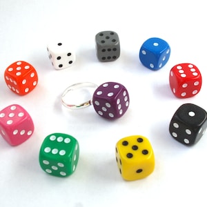 Dice Ring novelty ring fashion ring wedding favour