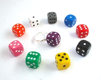 Dice Ring novelty ring fashion ring wedding favour