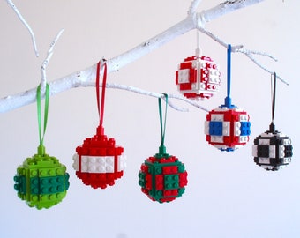 Christmas Bauble Christmas Decoration Christmas tree Decoration Handmade with LEGO(r) bricks