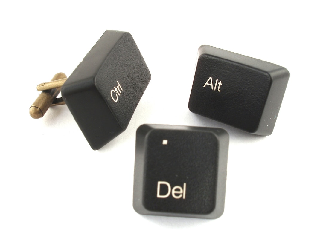Control Alt and Delete Cufflinks and Tie Pin Handmade From Computer ...