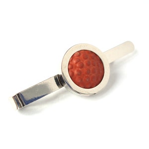 Basket Ball Tie Clip Wedding Tie Slide Silver Plated Tie Bar Tie Pin