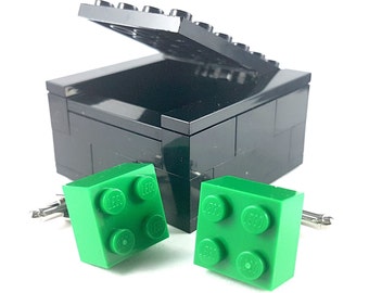 Brick Cufflinks Handmade with LEGO(r) bricks wedding cuff links colour match cuff links groomsmen cufflinks