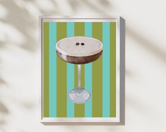 Espresso Martini colorido Lámina artística