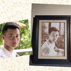 Custom Sand Art Portrait Frame – Personalized Photo Gift, Handmade Natural Sand Painting, Unique Anniversary or Wedding Keepsake image 3