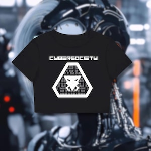 Cyber_Psycho | Techwear Bodycon Crop Top