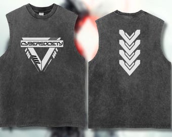 TRIFORCE / Canotta distopica cyberpunk senza maniche