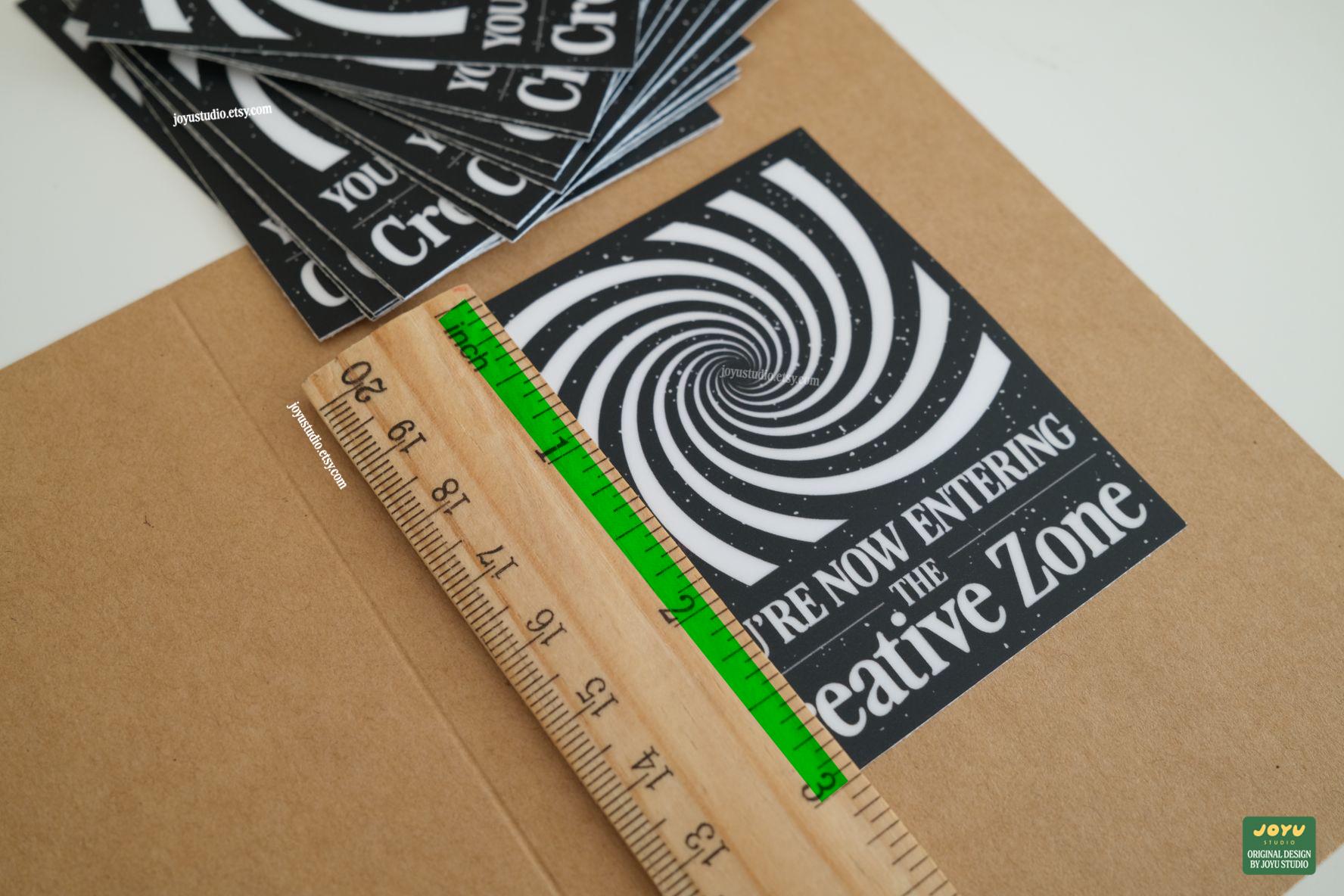 Creative Zone Sticker, Retro Style Creativity Sticker for Artists ...