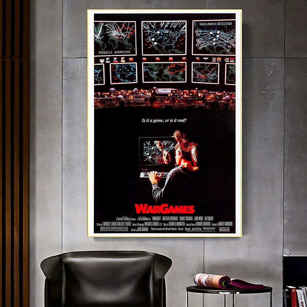 Wargames Movie Poster High Quality Canvas Art Printing Classic And 