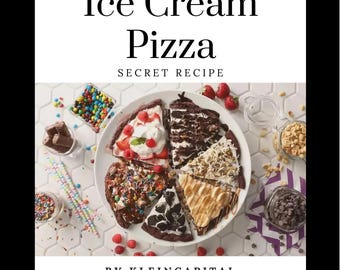 Ice Cream Pizza Recipe l Digital Download PDF